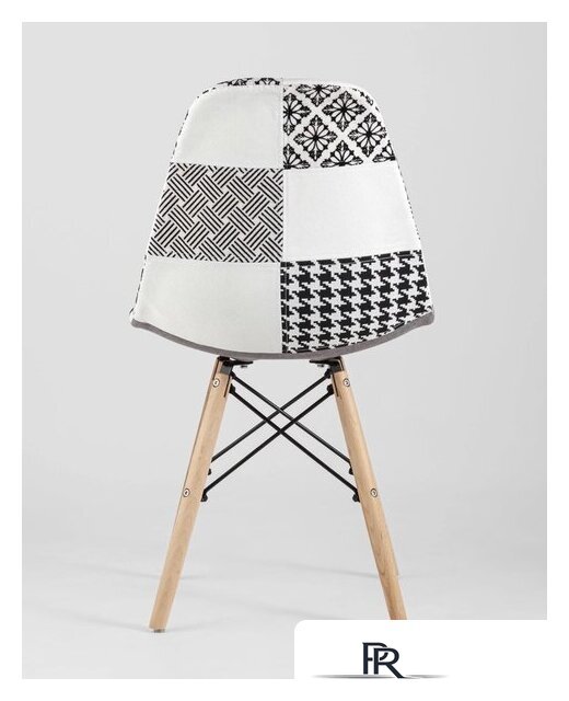 Стул Stool Group Eames DSW (пэчворк черный/белый) - Изображение №4 — Интернет-магазин ПроЗаказ