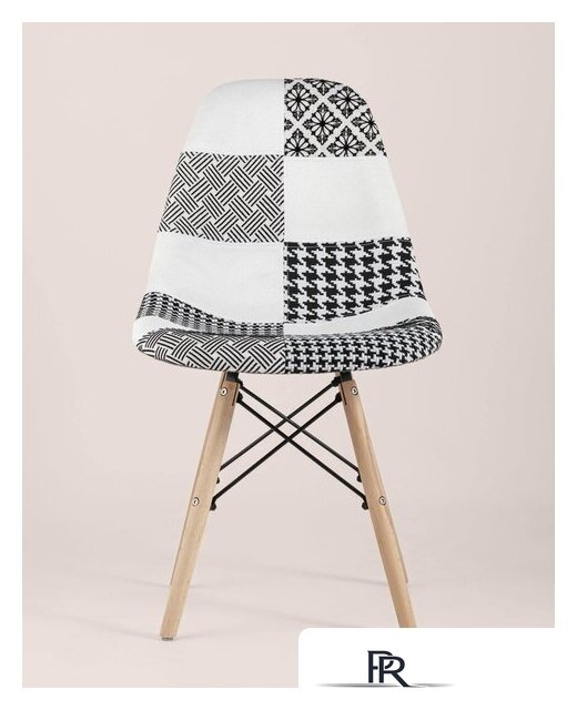 Стул Stool Group Eames DSW (пэчворк черный/белый) - Изображение №8 — Интернет-магазин ПроЗаказ