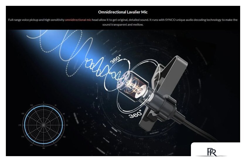 Проводной микрофон Synco Lav-S6E - Изображение №5 — Интернет-магазин ПроЗаказ
