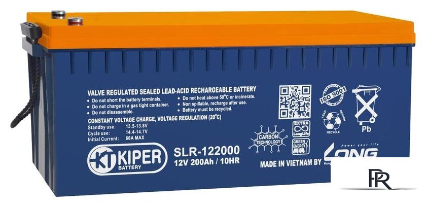 Аккумулятор для ИБП Kiper SLR-122000 (12В/200 А·ч) - Изображение №1 — Интернет-магазин ПроЗаказ
