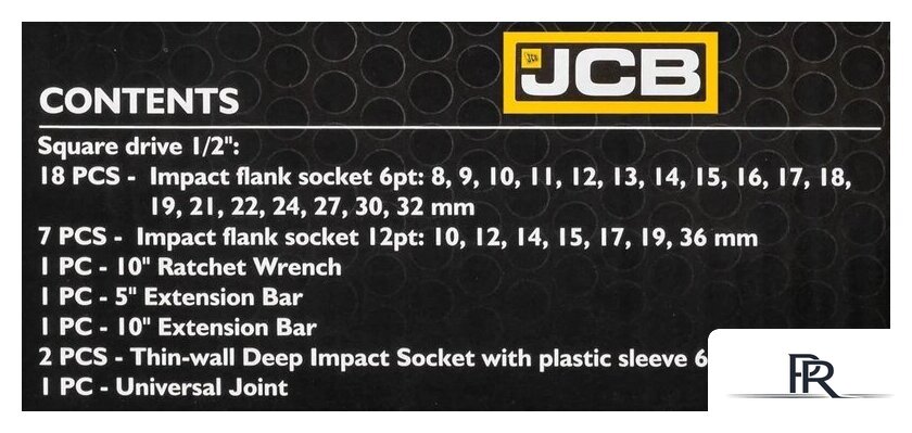 Универсальный набор инструментов JCB 4323-5MPB (60553) - Изображение №11 — Интернет-магазин ПроЗаказ