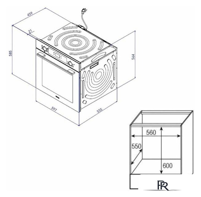 Электрический духовой шкаф Korting OKB 4701 CNRB - Изображение №3 — Интернет-магазин ПроЗаказ