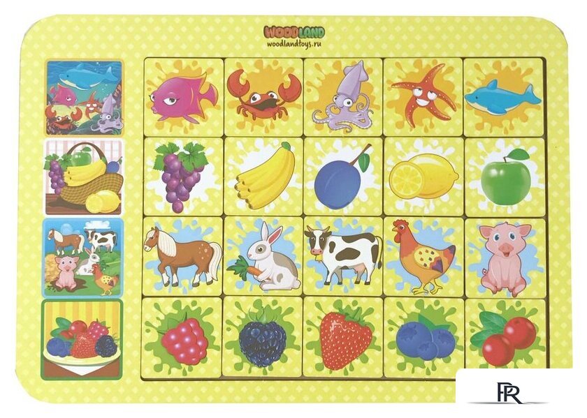 Мозаика/пазл WoodLand Toys Ассоциации 093101 - Изображение №1 — Интернет-магазин ПроЗаказ