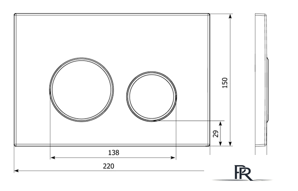 Панель смыва Lavinia Boho Relfix 3805002C (хром) - Изображение №2 — Интернет-магазин ПроЗаказ