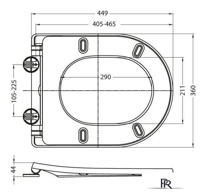 Унитаз приставной BelBagno Sfera-R BB2141CBR (без сиденья) - Изображение №2 — Интернет-магазин ПроЗаказ