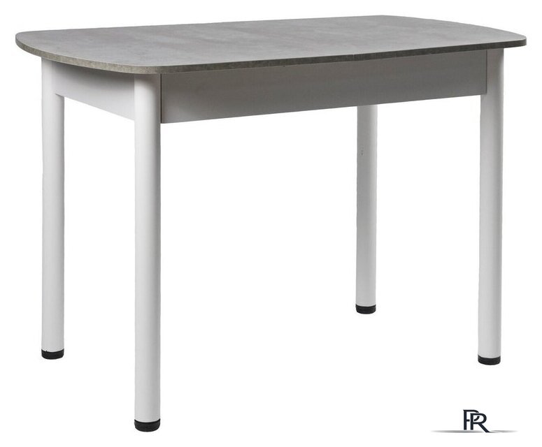 Кухонный стол ВВР ЛДСП Раздвижной (камень светлый/прямое белый) - Изображение №1 — Интернет-магазин ПроЗаказ