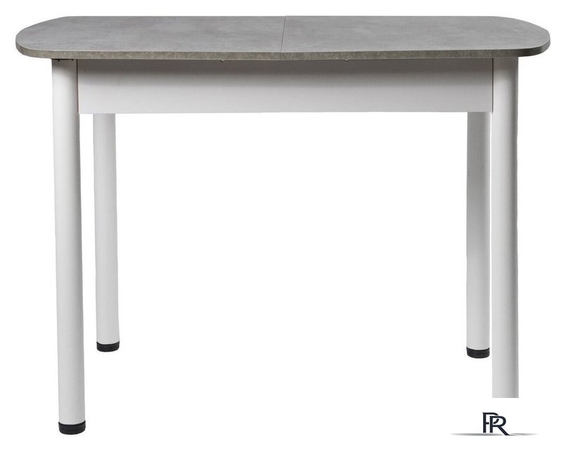 Кухонный стол ВВР ЛДСП Раздвижной (камень светлый/прямое белый) - Изображение №2 — Интернет-магазин ПроЗаказ