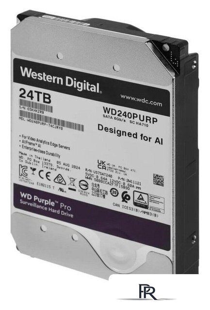 Жесткий диск WD Purple Pro 24TB WD240PURP - Изображение №2 — Интернет-магазин ПроЗаказ