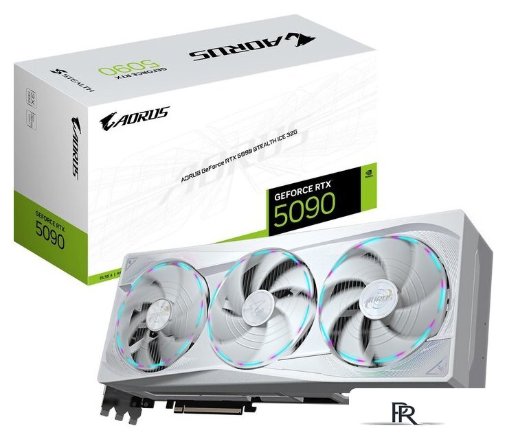 Видеокарта Gigabyte Aorus GeForce RTX 5090 Stealth Ice 32G GV-N5090AORUSST ICE-32GD - Изображение №8 — Интернет-магазин ПроЗаказ