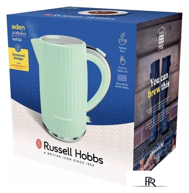 Электрический чайник Russell Hobbs Eden Kettle Green 27364-70 - Изображение №4 — Интернет-магазин ПроЗаказ