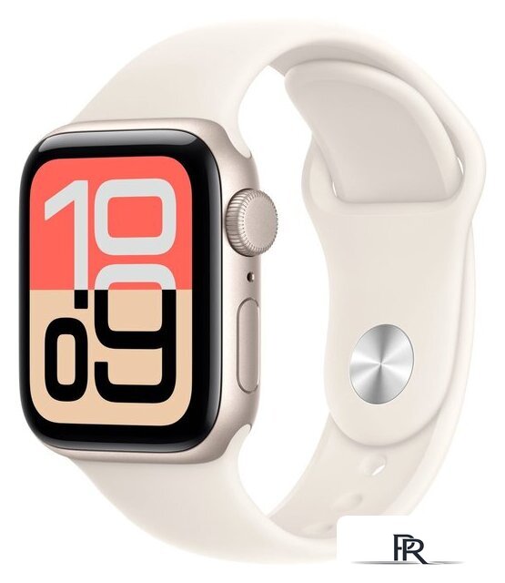 Умные часы Apple Watch SE 3 40 мм (алюминиевый корпус, звездный свет/звездный свет, спортивный силиконовый ремешок S/M) - Изображение №1 — Интернет-магазин ПроЗаказ