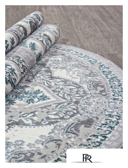 Ковер для жилой комнаты Merinos Palermo F290-OVAL-GRAY (1.6х2.3) - Изображение №2 — Интернет-магазин ПроЗаказ