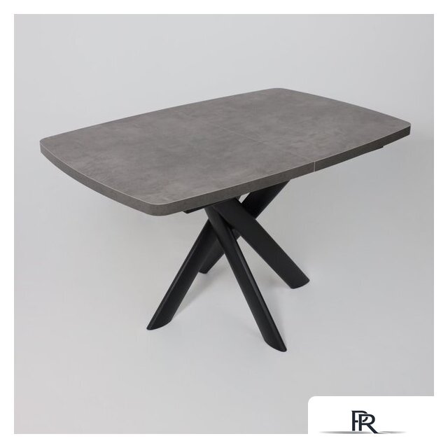 Кухонный стол Мамадома Leonel-130 раздвижной 130-165х85 (дымчатая керамика/черный) - Изображение №8 — Интернет-магазин ПроЗаказ