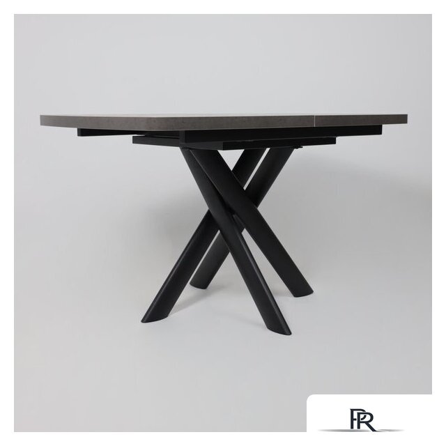 Кухонный стол Мамадома Leonel-130 раздвижной 130-165х85 (дымчатая керамика/черный) - Изображение №9 — Интернет-магазин ПроЗаказ