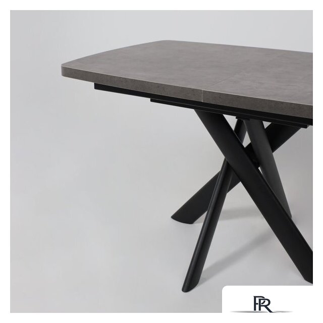 Кухонный стол Мамадома Leonel-130 раздвижной 130-165х85 (дымчатая керамика/черный) - Изображение №12 — Интернет-магазин ПроЗаказ