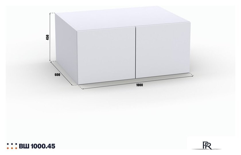 Шкаф распашной Кастанье Модерн ВШ1000.45 (белый) - Изображение №3 — Интернет-магазин ПроЗаказ