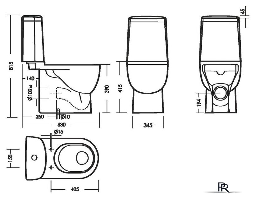Унитаз напольный Sanita Luxe Fest Comfort WC.CC/Fest/2-DM/WHT.G/S1 - Изображение №6 — Интернет-магазин ПроЗаказ
