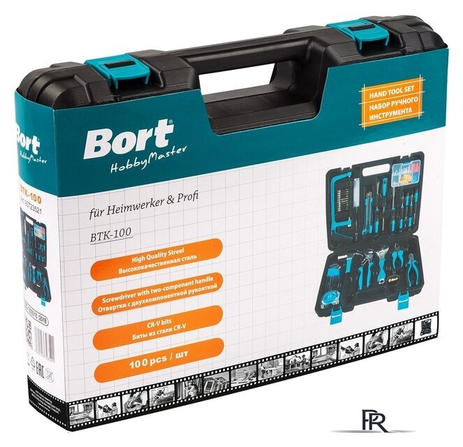 Набор домашнего мастера Bort BTK-100 (100 предметов) - Изображение №4 — Интернет-магазин ПроЗаказ