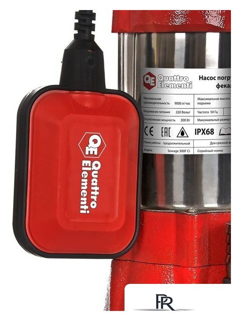 Фекальный насос Quattro Elementi Sewage 300F Ci - Изображение №4 — Интернет-магазин ПроЗаказ