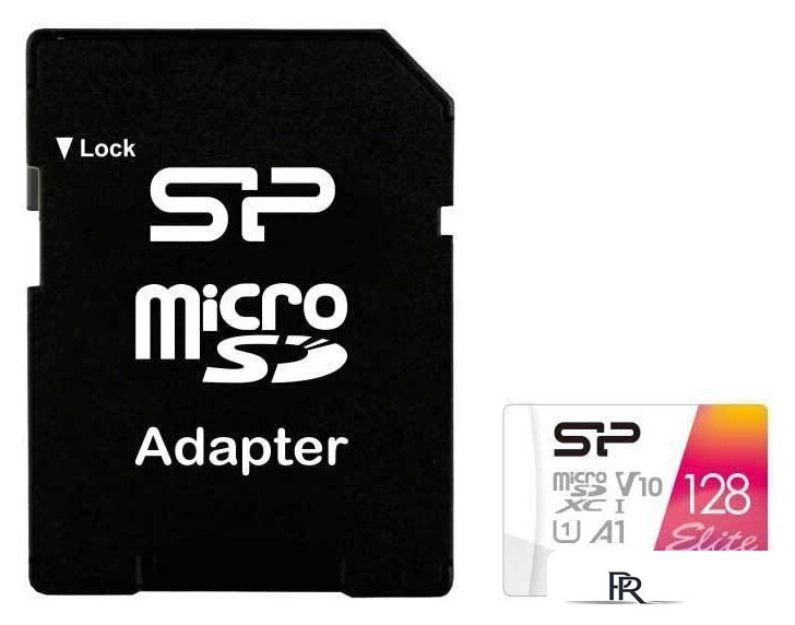 Карта памяти Silicon-Power Elite microSDXC SP128GBSTXBV1V20SP 128GB (с адаптером) - Изображение №1 — Интернет-магазин ПроЗаказ