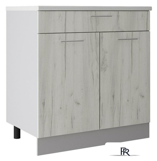 Шкаф напольный Артём-Мебель 800мм СН-114.07-Ш (ДСП дуб крафт белый) - Изображение №1 — Интернет-магазин ПроЗаказ