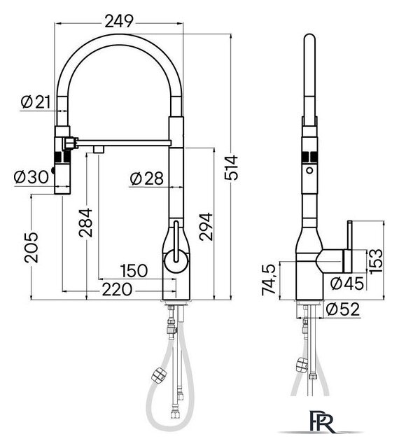 Смеситель Paulmark Magneto One Ma213188-AN (черный/антрацит) - Изображение №12 — Интернет-магазин ПроЗаказ