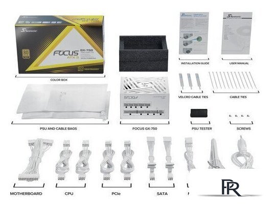 Блок питания Seasonic Focus GX-750 White ATX 3.1 2024 SRP-FGX751-A5A32SF-W - Изображение №5 — Интернет-магазин ПроЗаказ