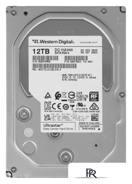 Жесткий диск WD Ultrastar DC HC340 12TB WUS721212BLE6L4 - Изображение №1 — Интернет-магазин ПроЗаказ
