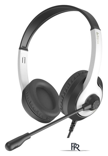 Наушники A4Tech Fstyler FH100U (белый/черный) - Изображение №1 — Интернет-магазин ПроЗаказ