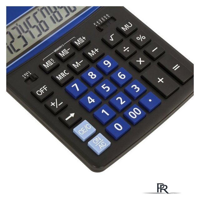 Бухгалтерский калькулятор BRAUBERG Extra 12-BKBU 250472 (черный/синий) - Изображение №6 — Интернет-магазин ПроЗаказ