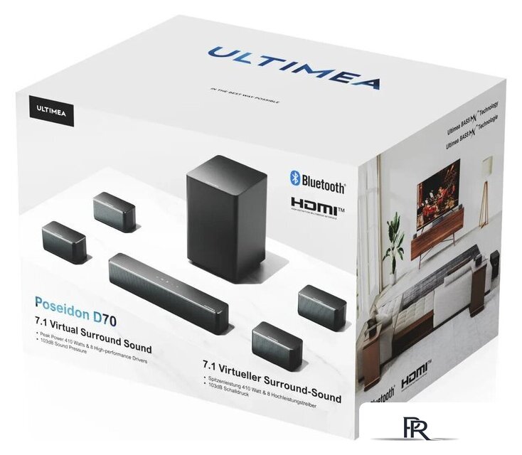 Саундбар Ultimea Poseidon D70 - Изображение №5 — Интернет-магазин ПроЗаказ