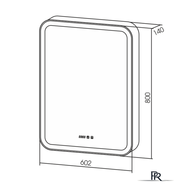  Silver Mirrors Шкаф с зеркалом Фиджи 60x80 LED-00002363 - Изображение №6 — Интернет-магазин ПроЗаказ