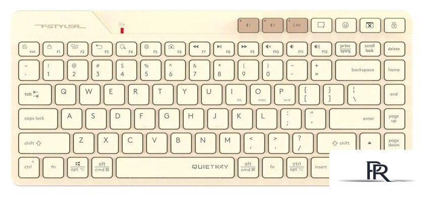 Клавиатура A4Tech Fstyler FBK26C AS (бежевый) - Изображение №1 — Интернет-магазин ПроЗаказ