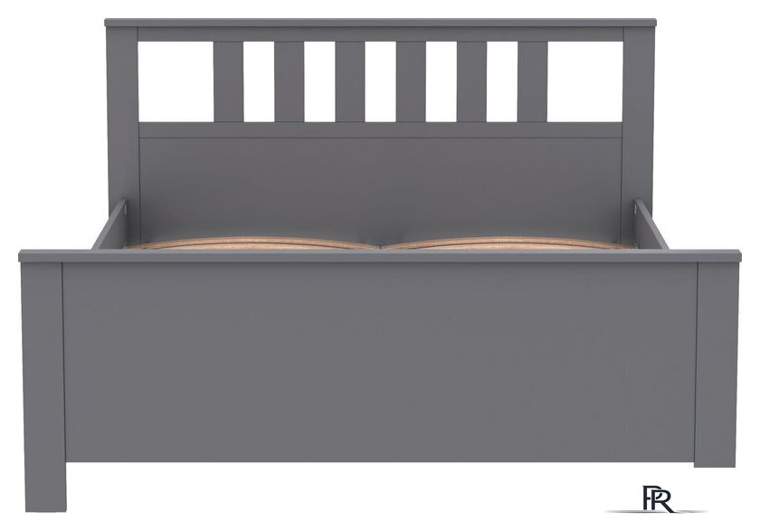 Кровать Mio Tesoro Сага 160x200 2.08.04.070.4 (серый) - Изображение №2 — Интернет-магазин ПроЗаказ