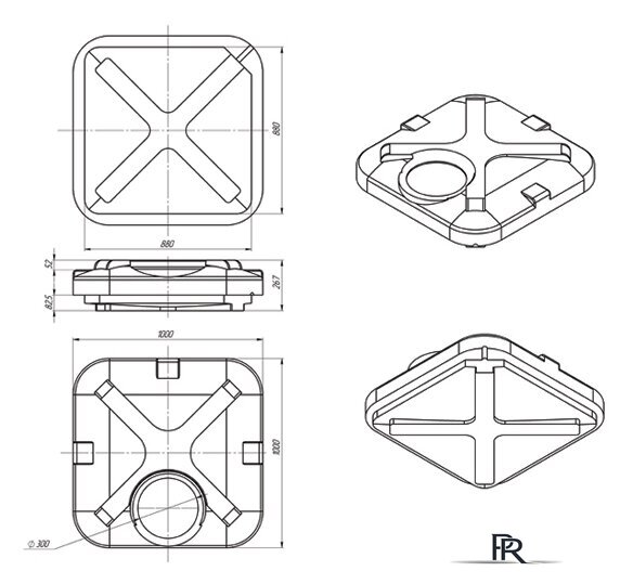 Бак ЭкоПром Rostok 150 л (с подогревом) - Изображение №2 — Интернет-магазин ПроЗаказ