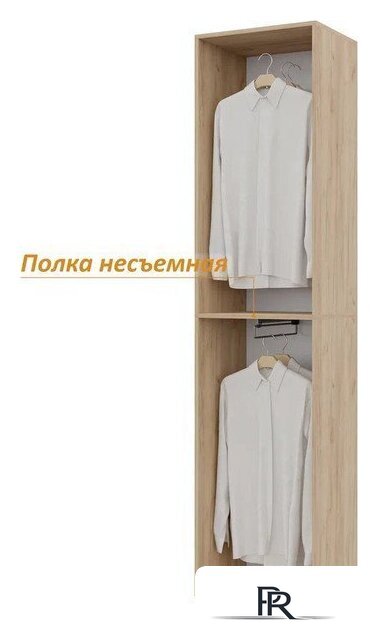 Шкаф распашной Горизонт Бонн 500 (дуб золотой крафт) - Изображение №3 — Интернет-магазин ПроЗаказ