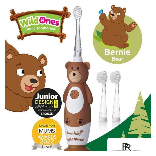 Электрическая зубная щетка Brush-Baby WildOnes Bear - Изображение №11 — Интернет-магазин ПроЗаказ