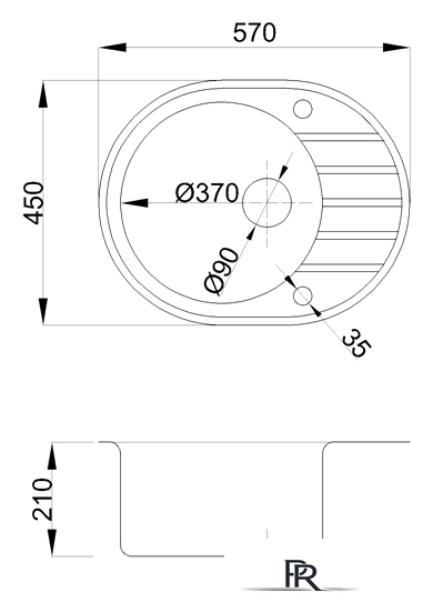 Кухонная мойка БелЭворс New Lux L (белый) - Изображение №2 — Интернет-магазин ПроЗаказ