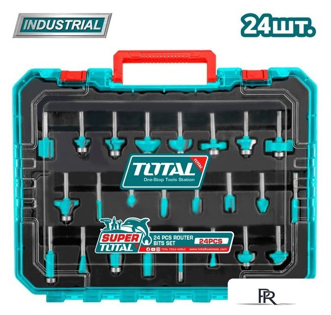 Набор фрез Total TACSR12408 (24 предмета) - Изображение №1 — Интернет-магазин ПроЗаказ
