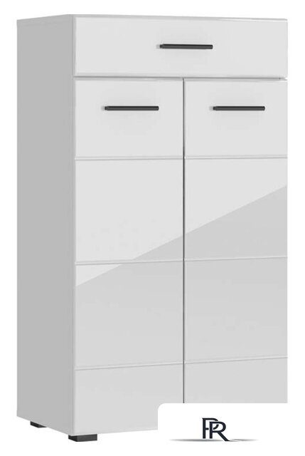 Комод НК-Мебель Gloss КМВ-60 73374543 (белый-черный) - Изображение №1 — Интернет-магазин ПроЗаказ
