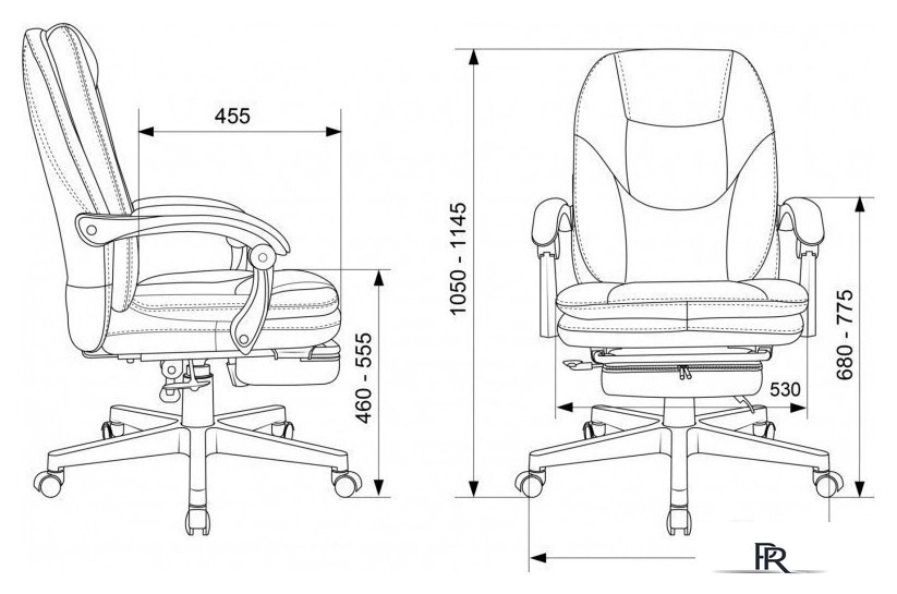 Офисное кресло Бюрократ CH-868N-BF (слоновая кость) - Изображение №18 — Интернет-магазин ПроЗаказ