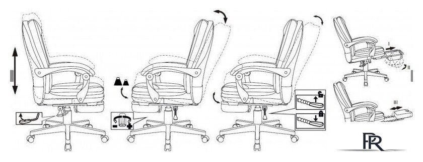 Офисное кресло Бюрократ CH-868N-BF (слоновая кость) - Изображение №17 — Интернет-магазин ПроЗаказ