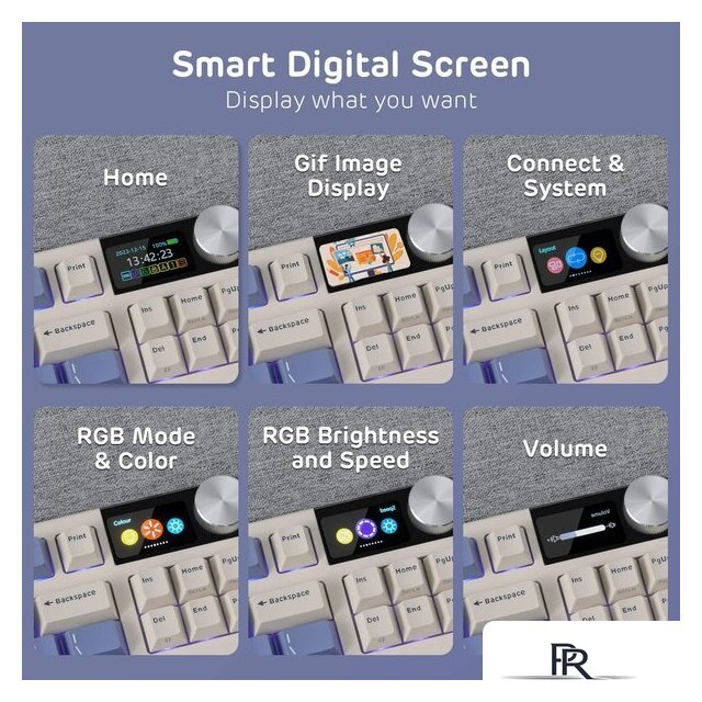Клавиатура Royal Kludge S85 Horizon Blue (RK Beige) - Изображение №8 — Интернет-магазин ПроЗаказ