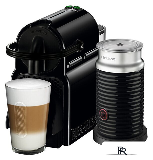Капсульная кофеварка DeLonghi Inissia Black (Aeroccino) [EN 80.BAE] - Изображение №1 — Интернет-магазин ПроЗаказ