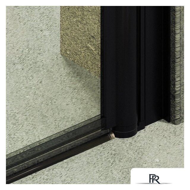 Душевая дверь MaybahGlass 198x60 MGD-797-6 (прозрачное стекло/черный) - Изображение №3 — Интернет-магазин ПроЗаказ