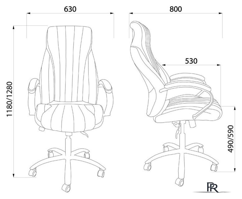 Офисное кресло AksHome Mastif Eco (экокожа, бежевый) - Изображение №18 — Интернет-магазин ПроЗаказ