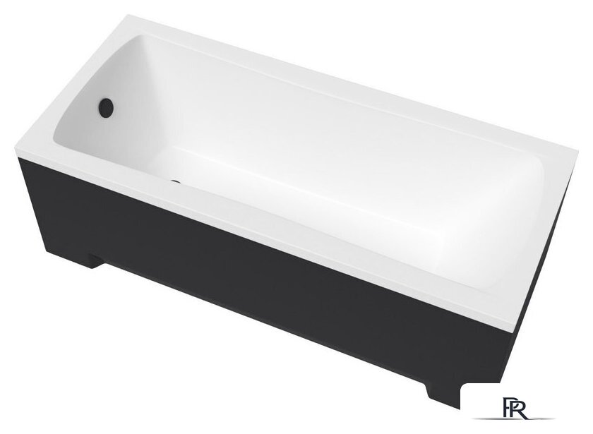 Ванна Lauter Bianca 140 21207140 (с ножками, черным подголов.,черным лиц. и торц.экраном) - Изображение №25 — Интернет-магазин ПроЗаказ