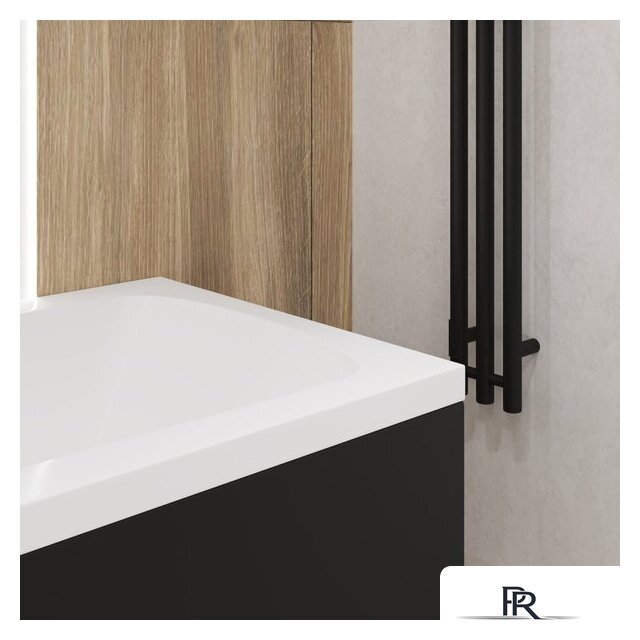 Ванна Lauter Bianca 140 21207140 (с ножками, черным подголов.,черным лиц. и торц.экраном) - Изображение №23 — Интернет-магазин ПроЗаказ