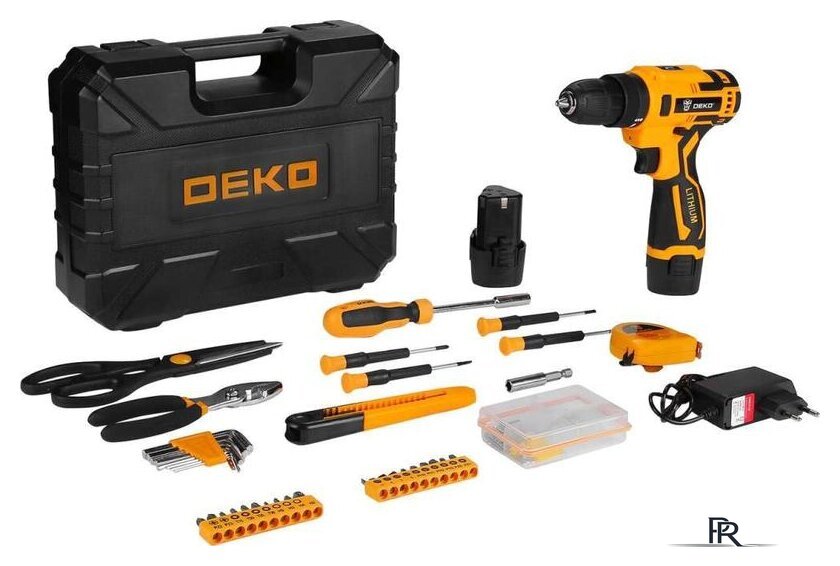 Дрель-шуруповерт Deko Banger SET 93 063-4168 (с 2-мя АКБ, кейс, набор оснастки) - Изображение №1 — Интернет-магазин ПроЗаказ