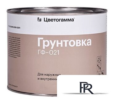 Алкидная грунтовка Цветогамма ГФ-021 25 кг (серый) - Изображение №1 — Интернет-магазин ПроЗаказ